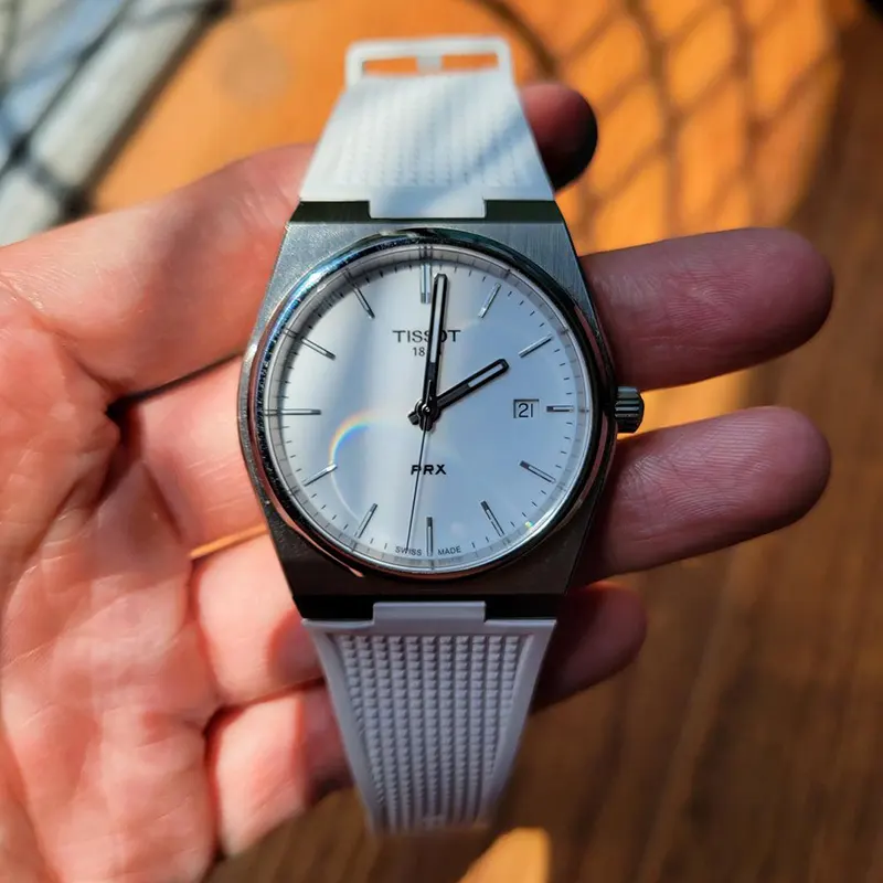 Tissot PRX Swiss Quartz White Dial & Strap Men's Watch- T137.410.17.011.00